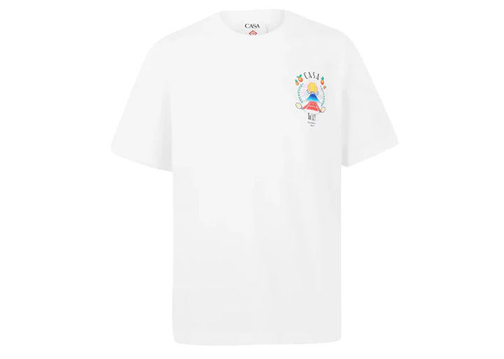 Casablanca T Shirt Casa Way Mountain White