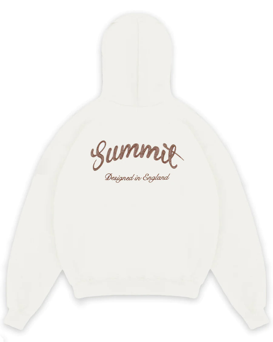Summit Hoodie Chain Stitch Off White