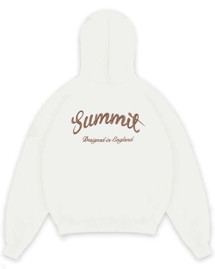 Summit Hoodie Chain Stitch Off White