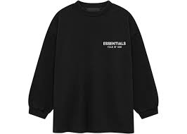 Fear of God Essentials (FW24) Black T Shirt Longsleeve