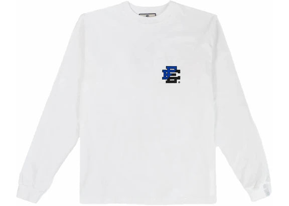 Eric Emanuel Long Sleeve T Shirt White Blue Black