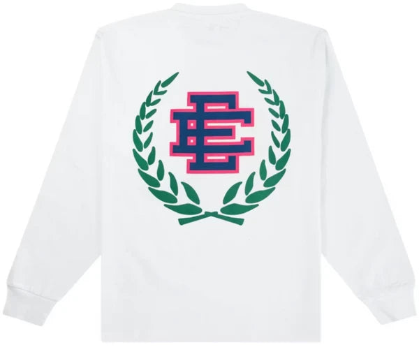 Eric Emanuel Wreath Long Sleeve T Shirt White