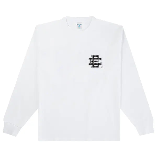 Eric Emanuel Heritage Giant Logo Long Sleeve T Shirt White Black