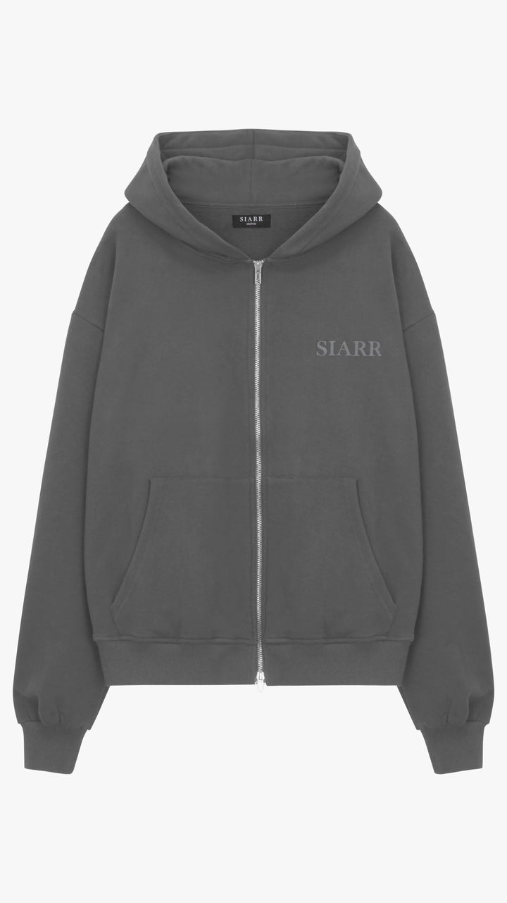 SIARR Zip Hoodie Dark Grey