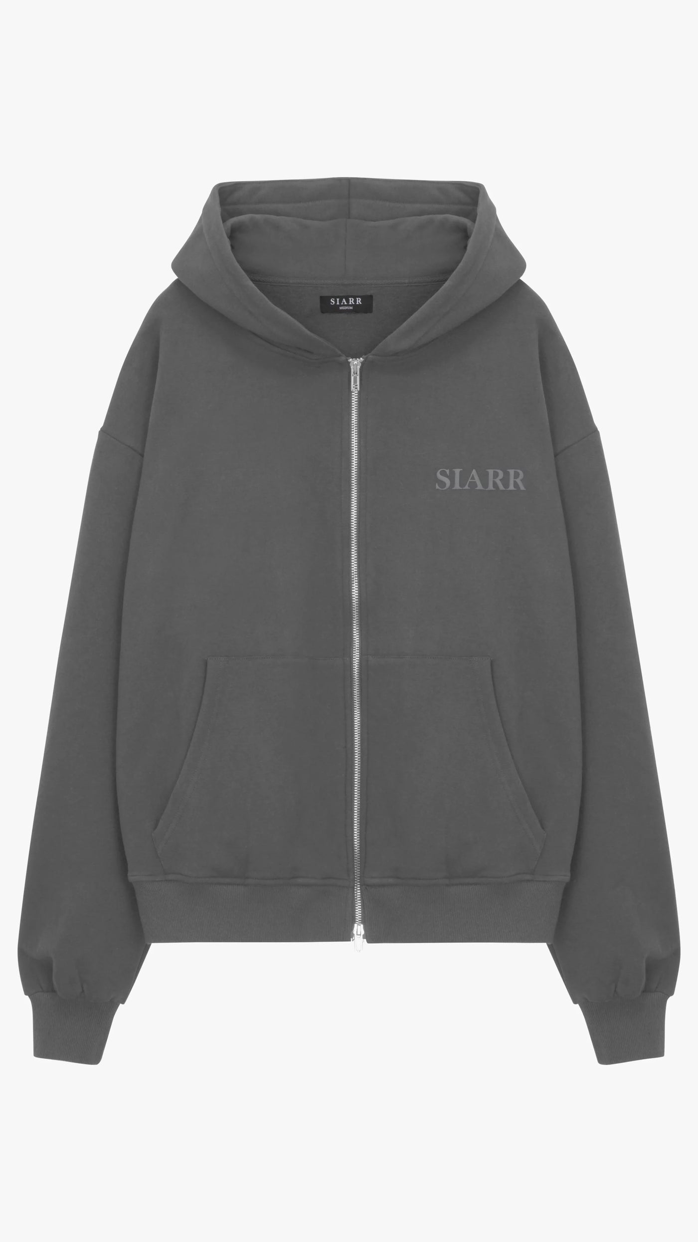 SIARR Zip Hoodie Dark Grey