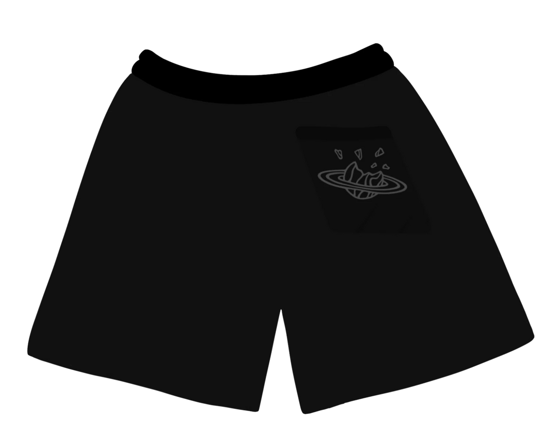 Broken Planet Market Midnight Black Shorts