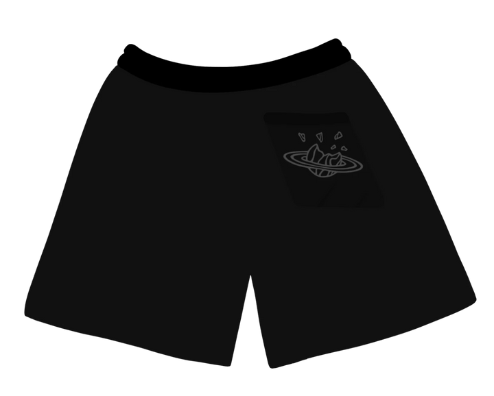 Broken Planet Market Midnight Black Shorts