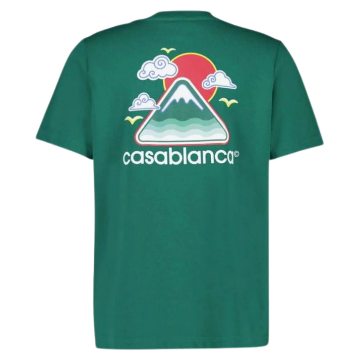Casablanca T Shirt Montagne Ondulee Green