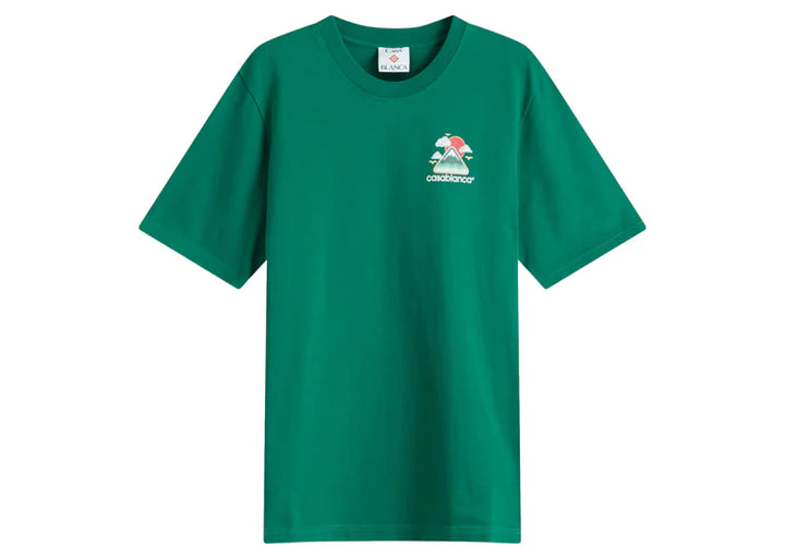 Casablanca T Shirt Montagne Ondulee Green