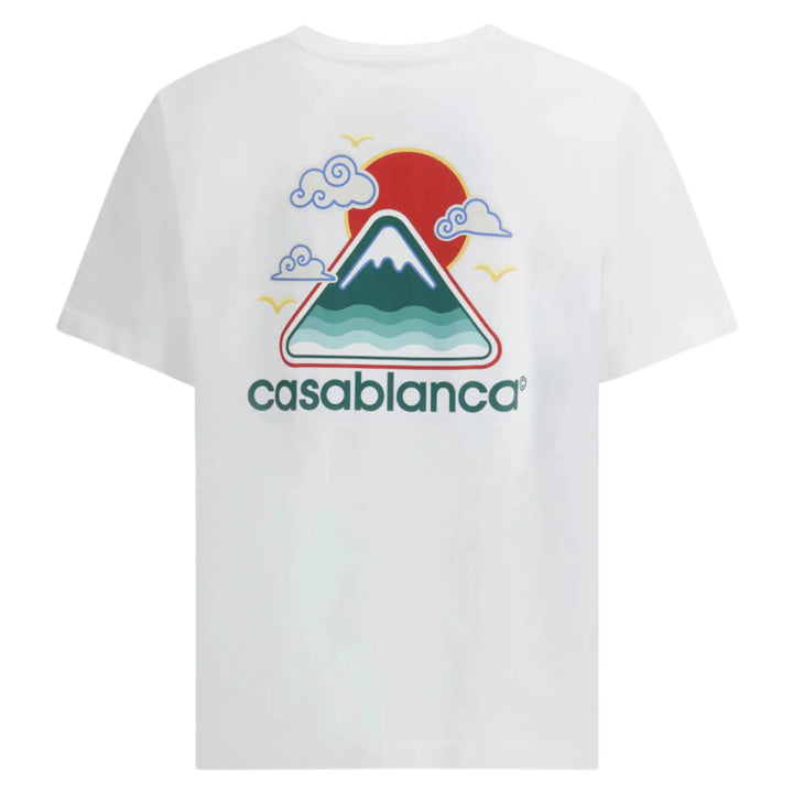 Casablanca T Shirt Montagne Ondulee White