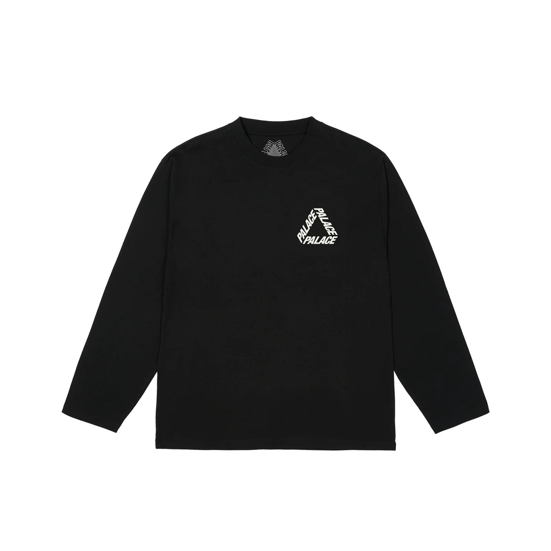 Palace Long Sleeve T Shirt P3 Black – Flip Supply
