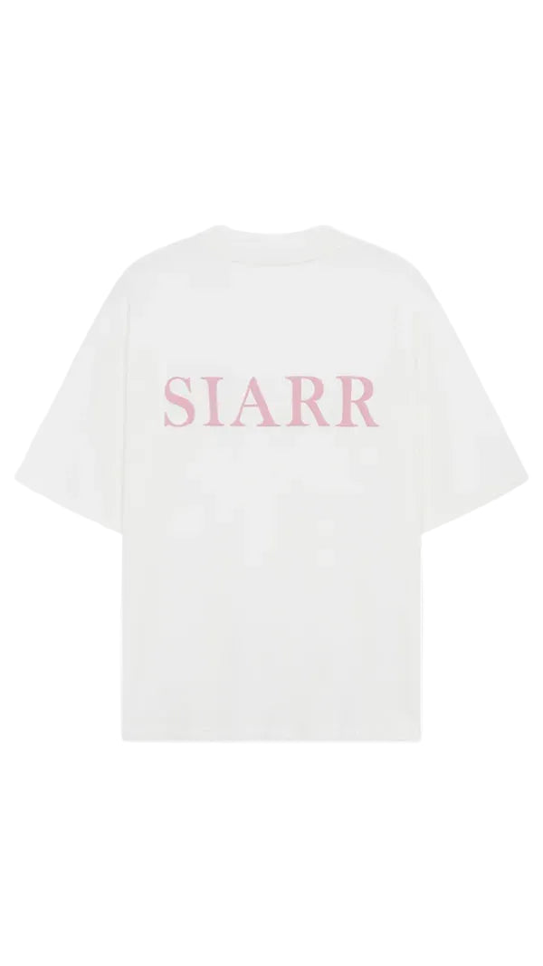 SIARR Puff T Shirt White Pink