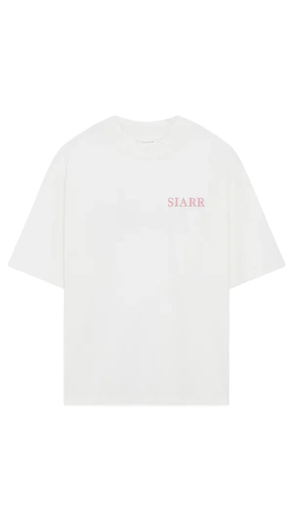 SIARR Puff T Shirt White Pink
