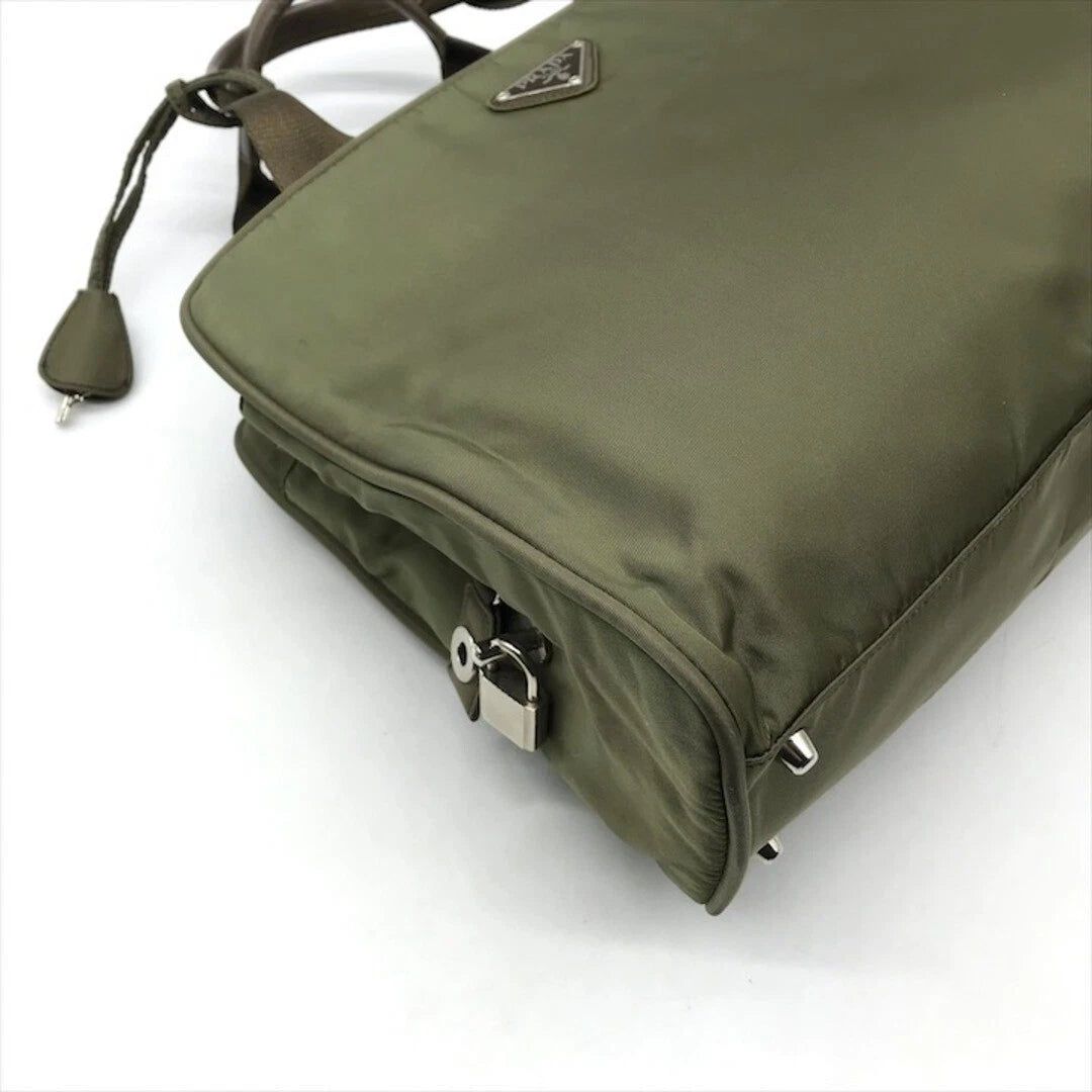 Prada Tessuto Tesute Green Tote Bag (Preloved)