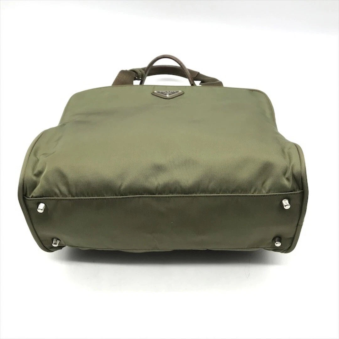 Prada Tessuto Tesute Green Tote Bag (Preloved)