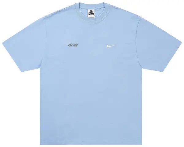 Palace x Nike T Shirt Front Swoosh Sky Blue