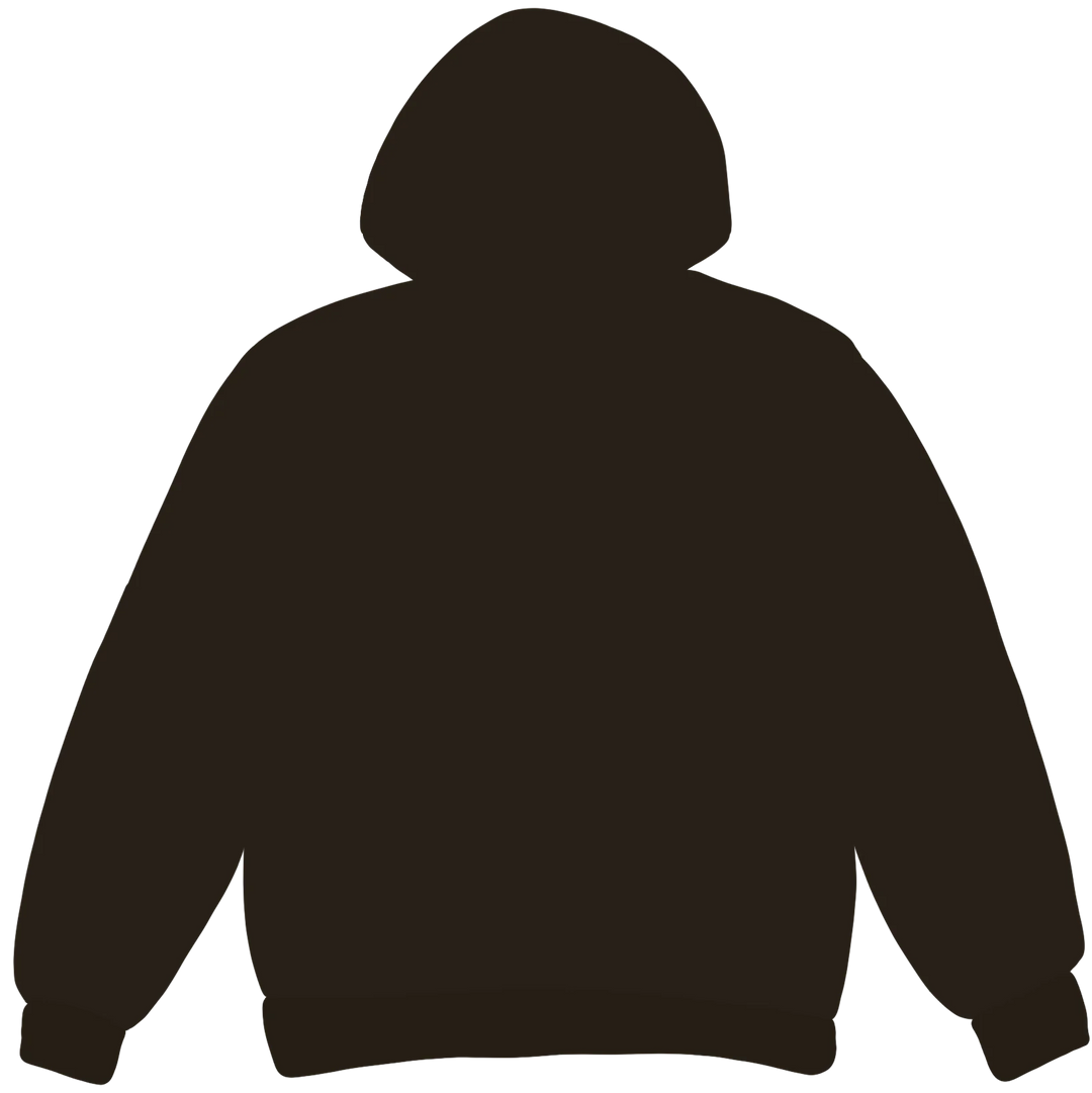 Broken Planet Market Dark Brown Zip Up Hoodie