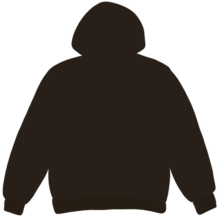 Broken Planet Market Dark Brown Zip Up Hoodie
