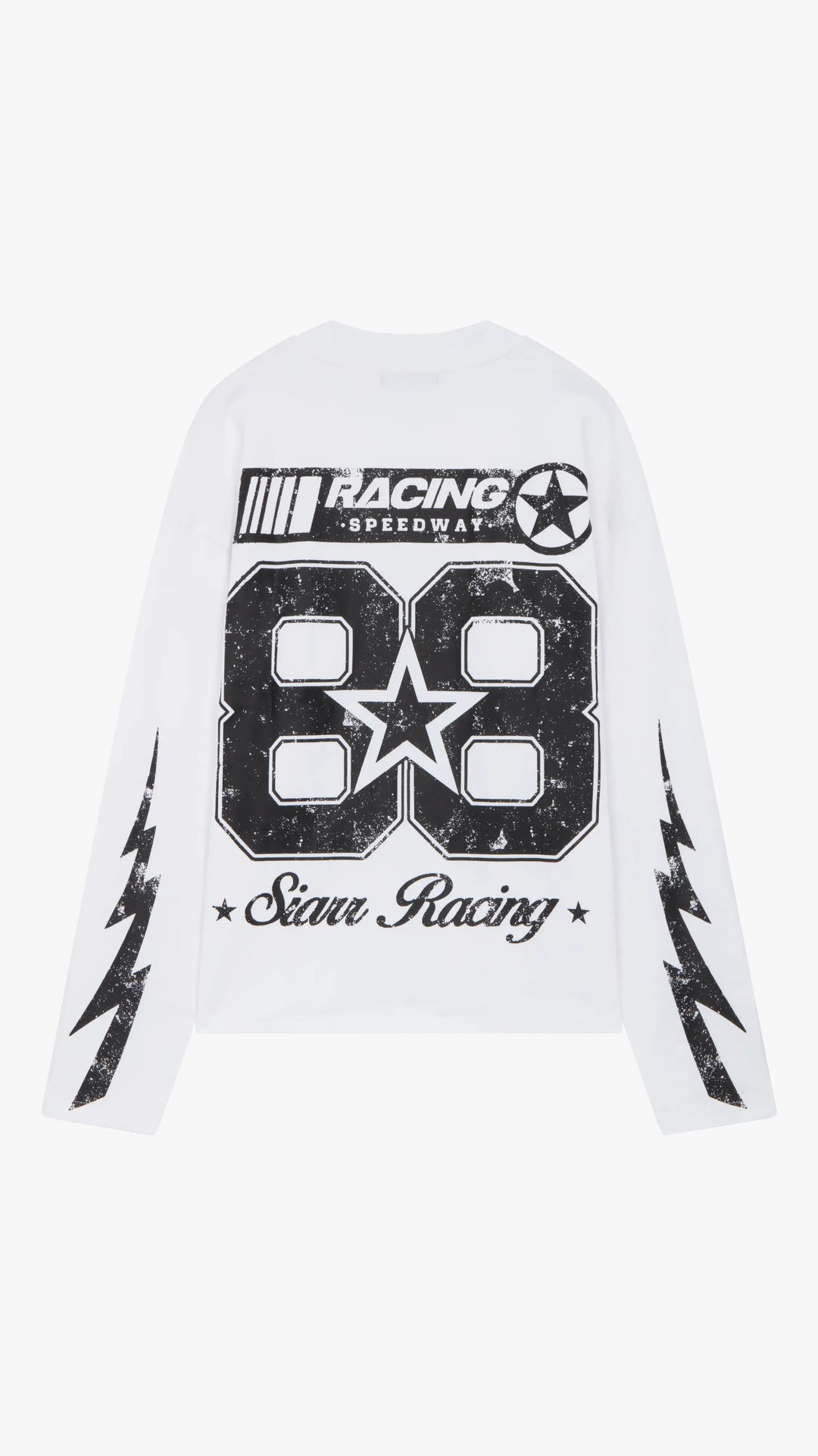 SIARR Speedway Long Sleeve T Shirt White