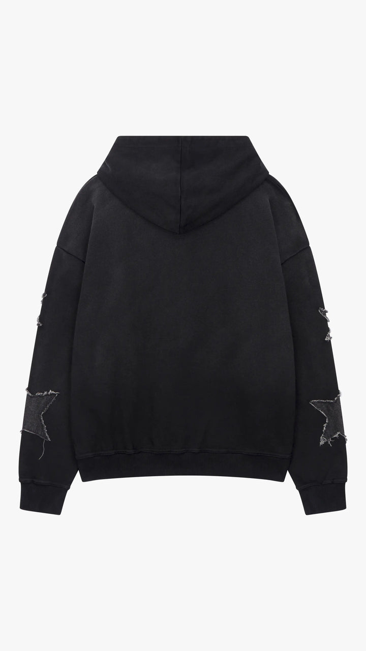 SIARR Star Hoodie Black
