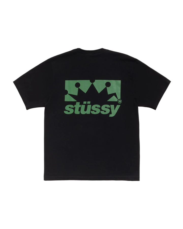 Stussy T Shirt Box Crown Black