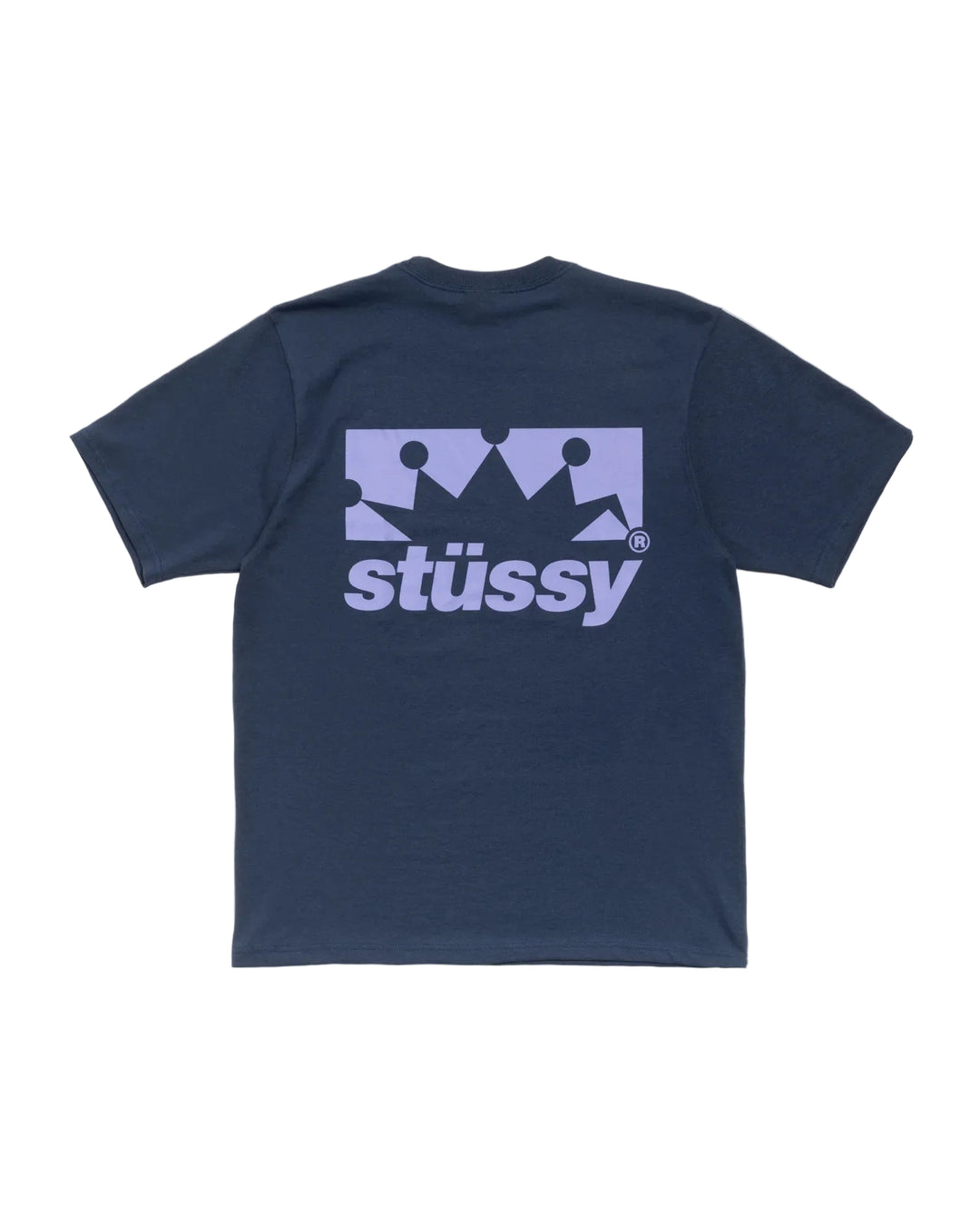 Stussy T Shirt Box Crown Navy