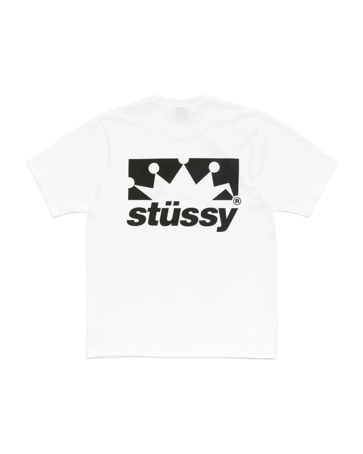 Stussy T Shirt Box Crown White