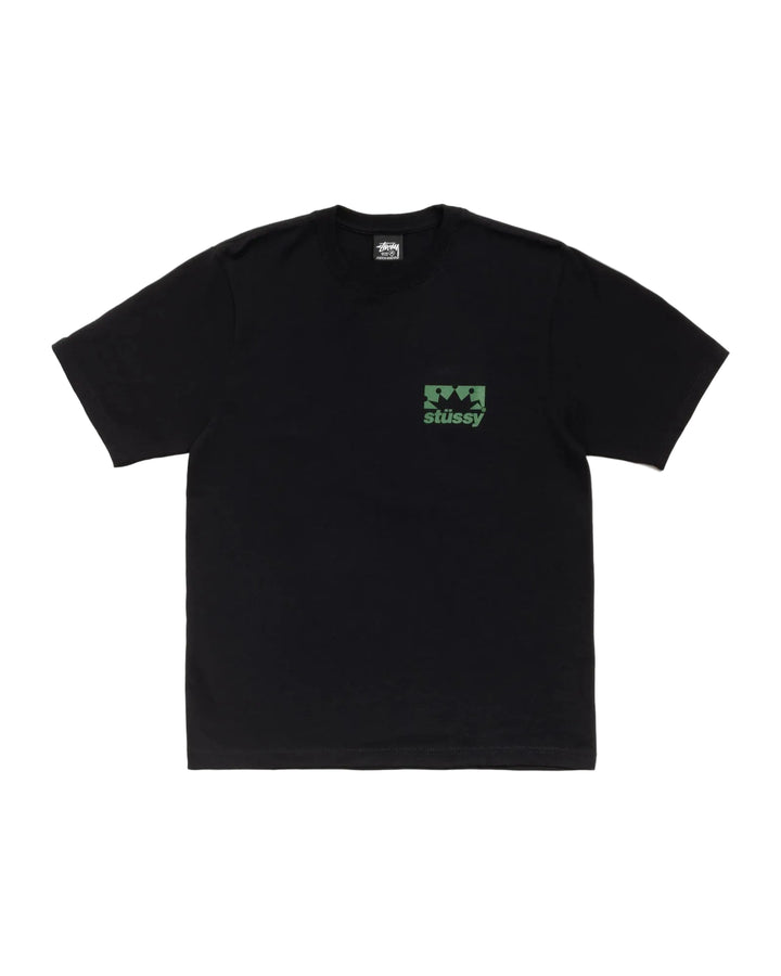 Stussy T Shirt Box Crown Black