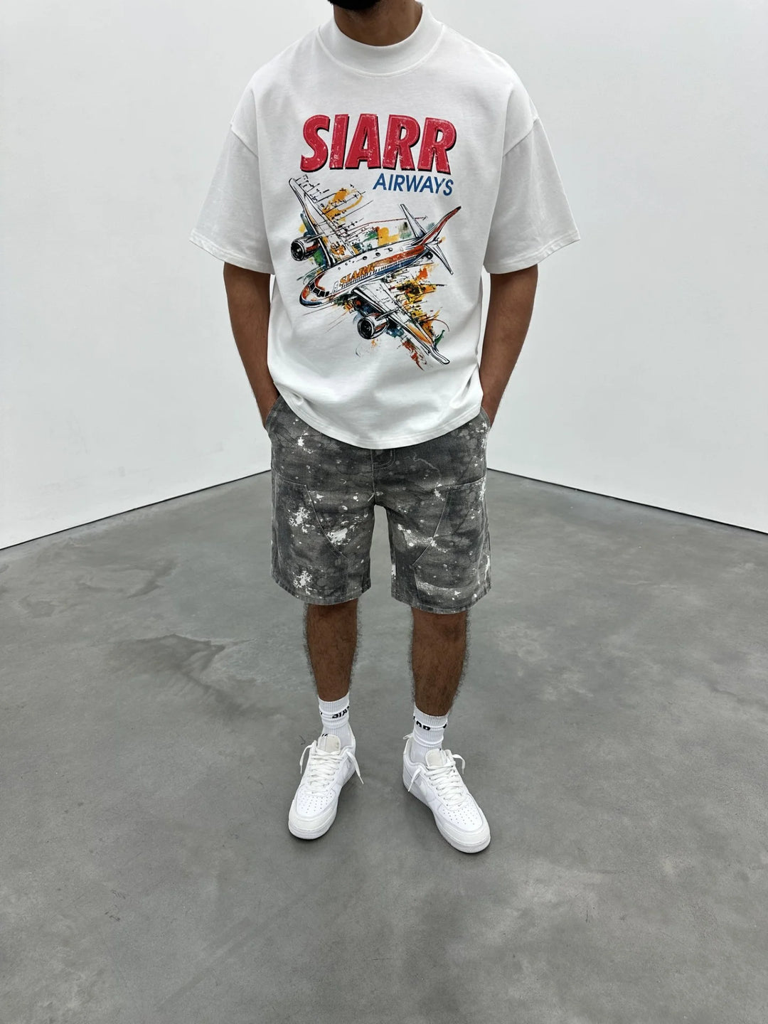 SIARR Airways T Shirt White