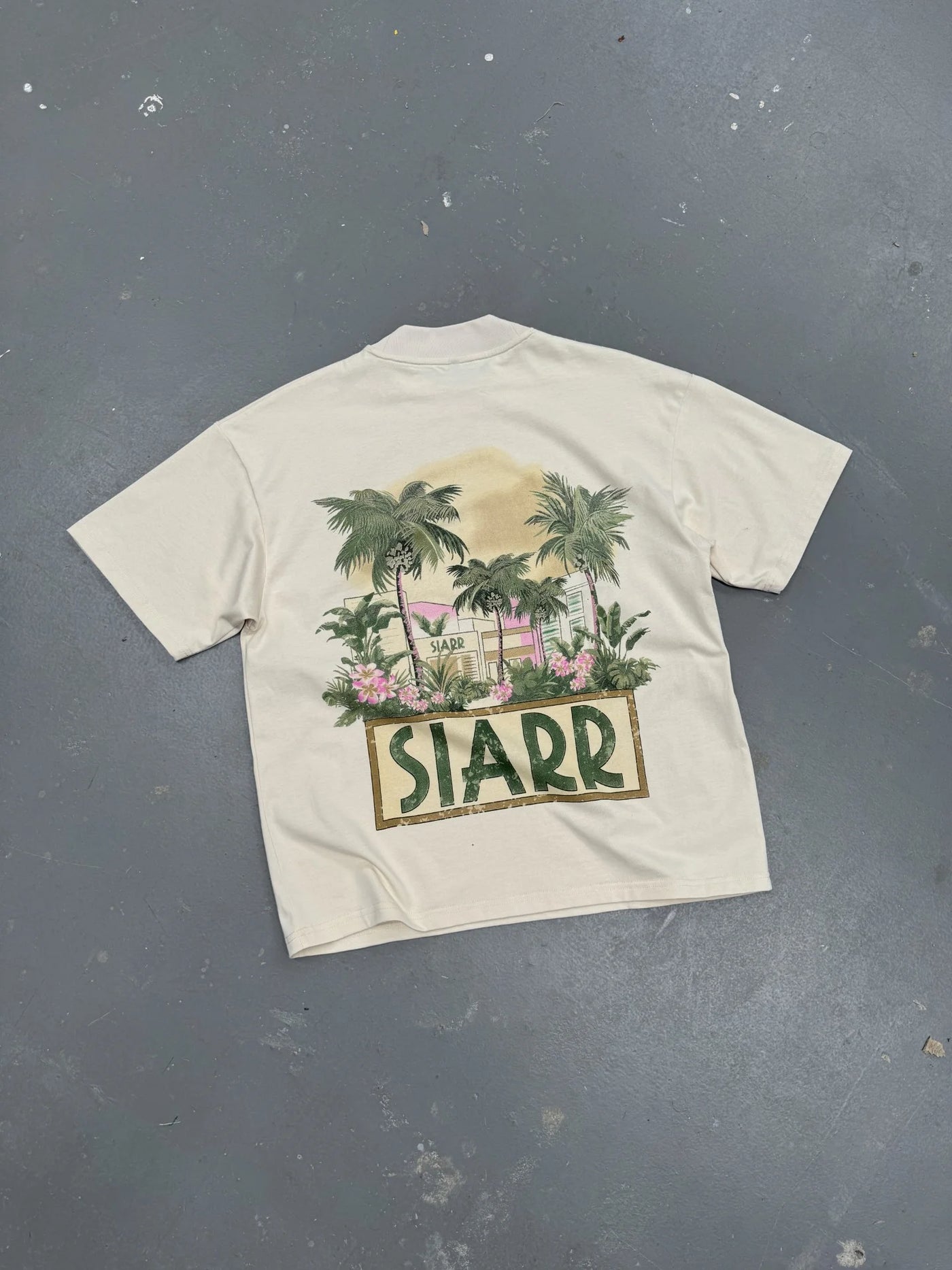 SIARR Palm T Shirt Beige