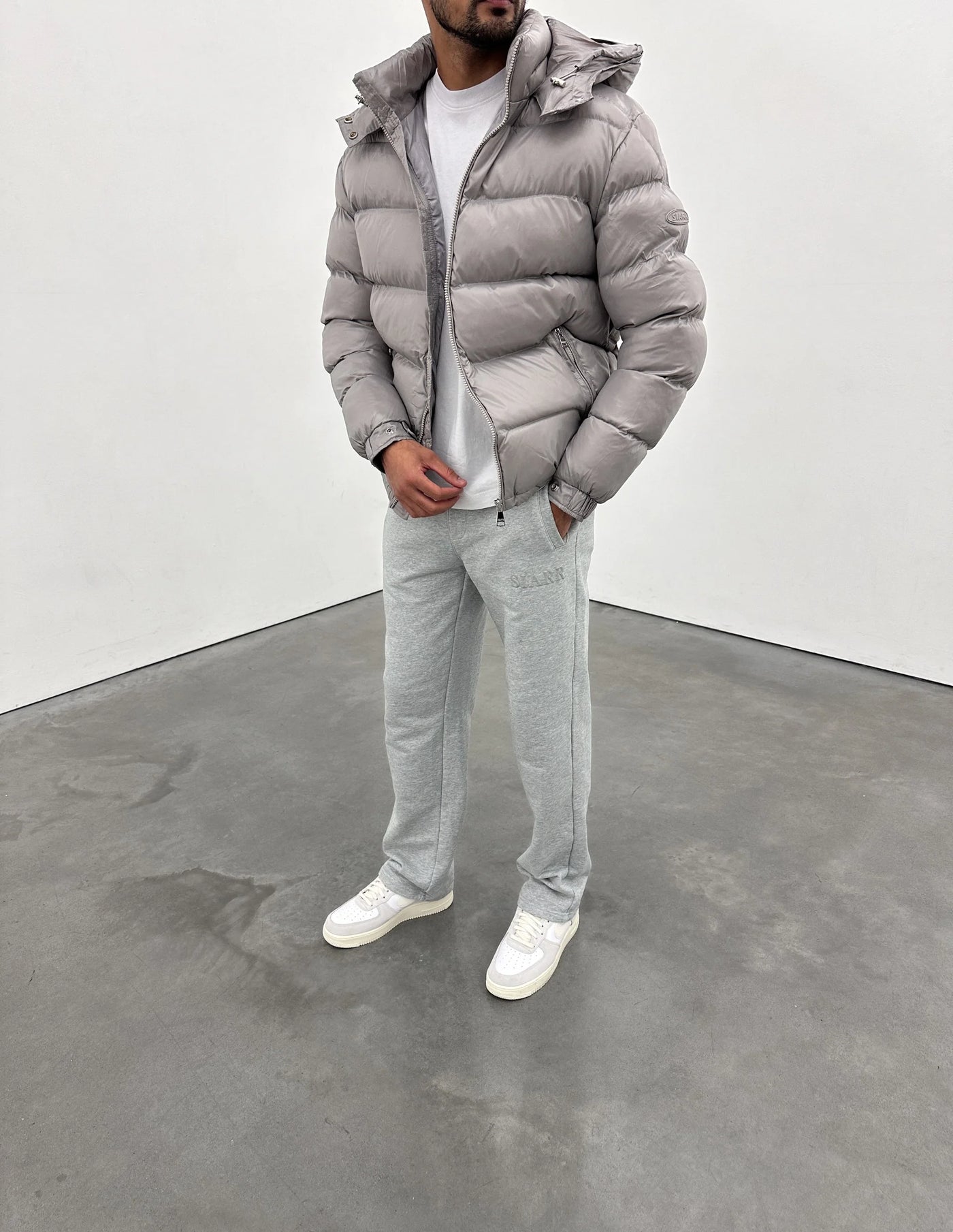 SIARR Puffer Jacket Light Grey