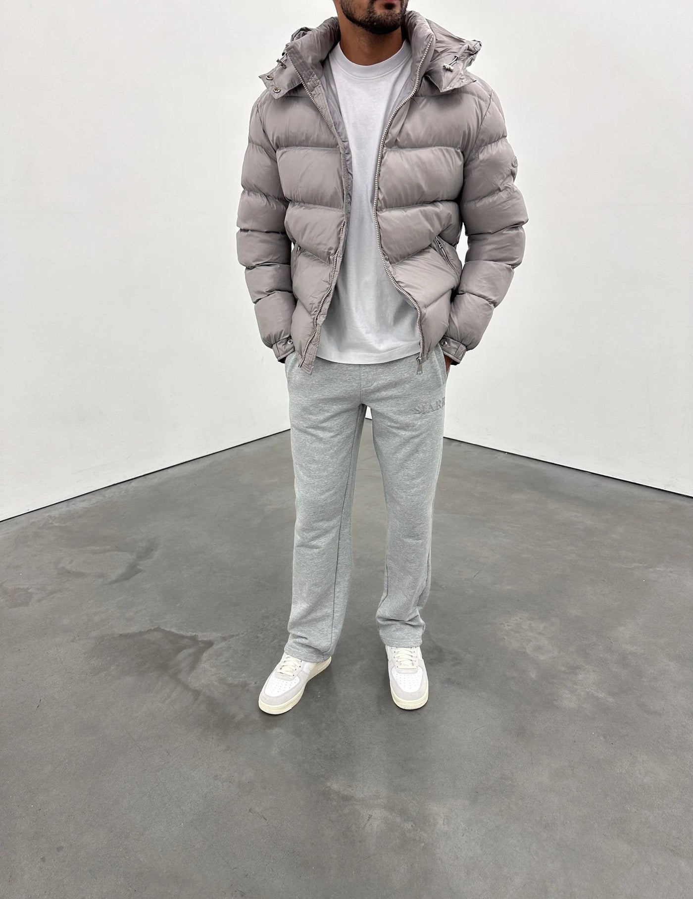 SIARR Puffer Jacket Light Grey