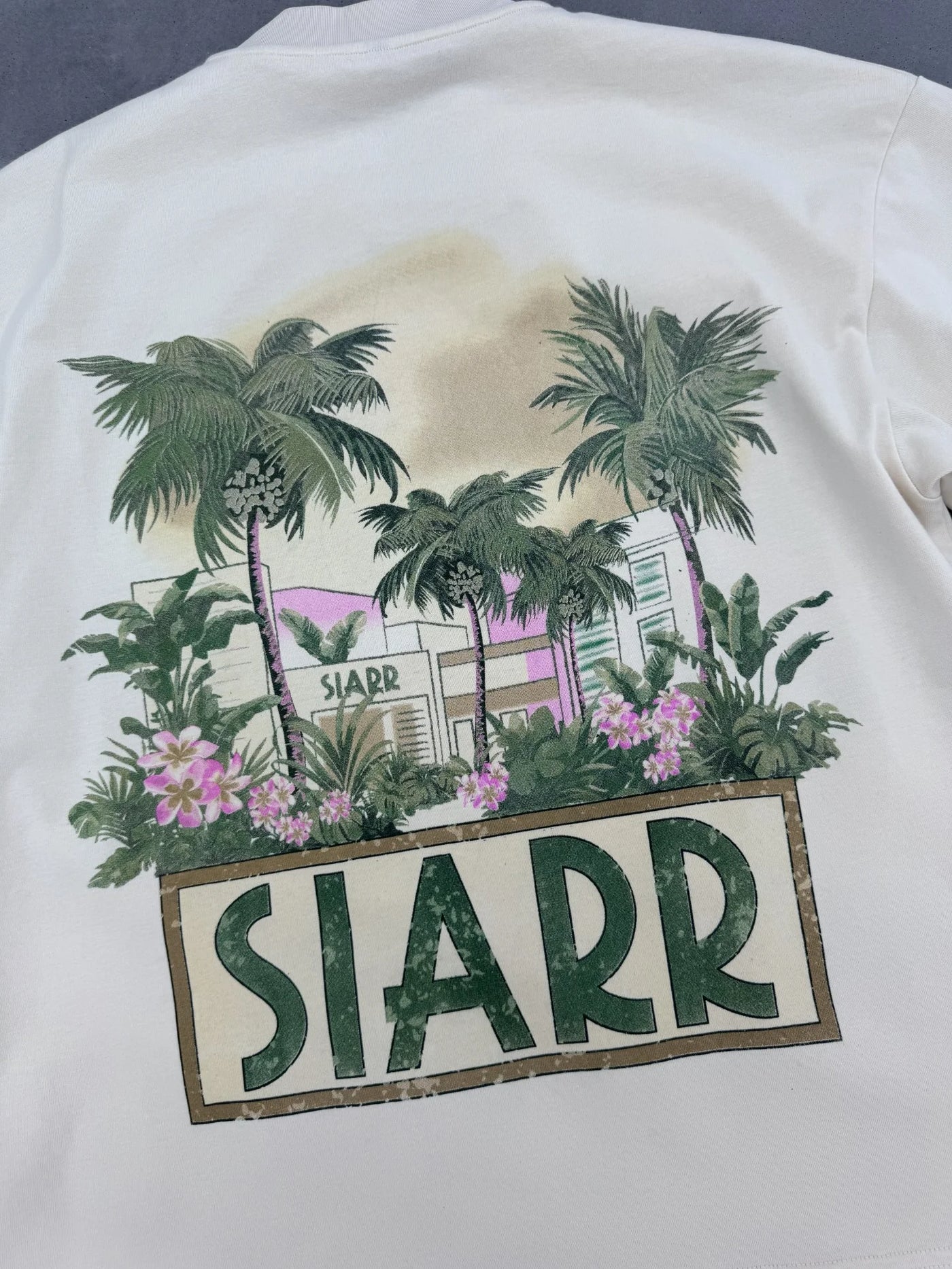 SIARR Palm T Shirt Beige
