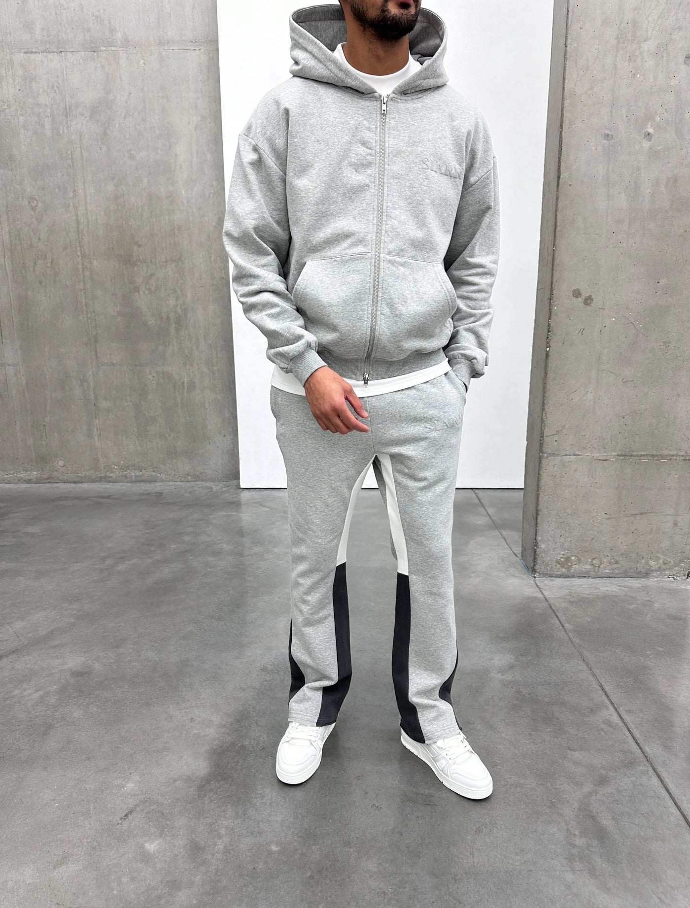 SIARR Flared Jogger Light Grey