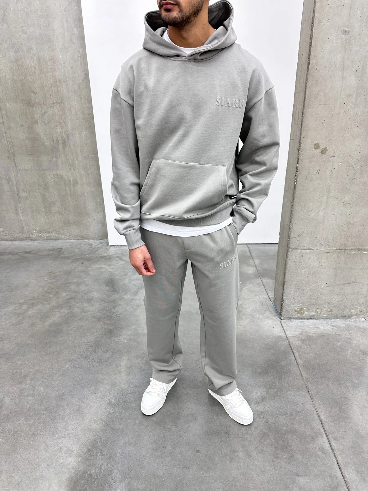 SIARR Puff Hoodie Dove Grey