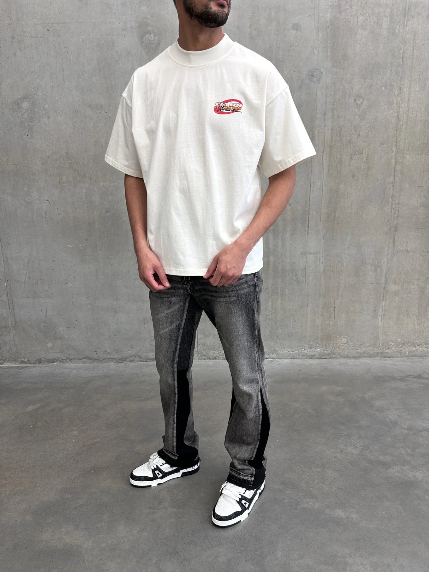 SIARR Racing T Shirt Off White