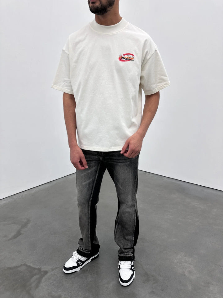 SIARR Racing T Shirt Off White