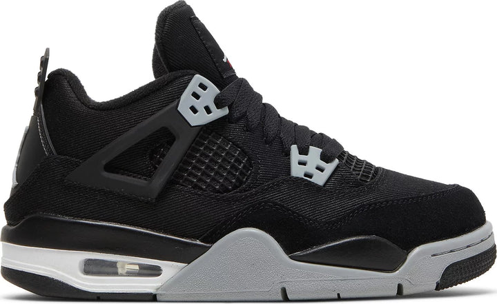 Nike Jordan 4 Black Canvas GS