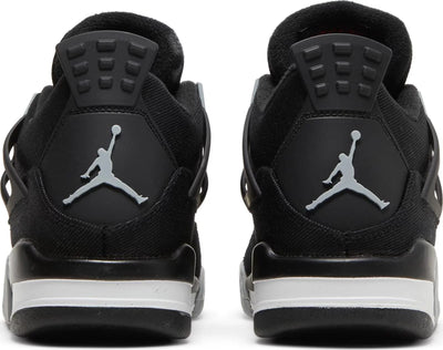 Nike Jordan 4 Black Canvas GS