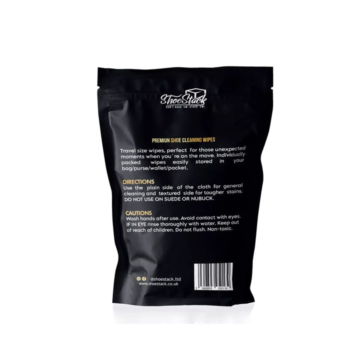 Shoe Stack Cleaning Wipes
