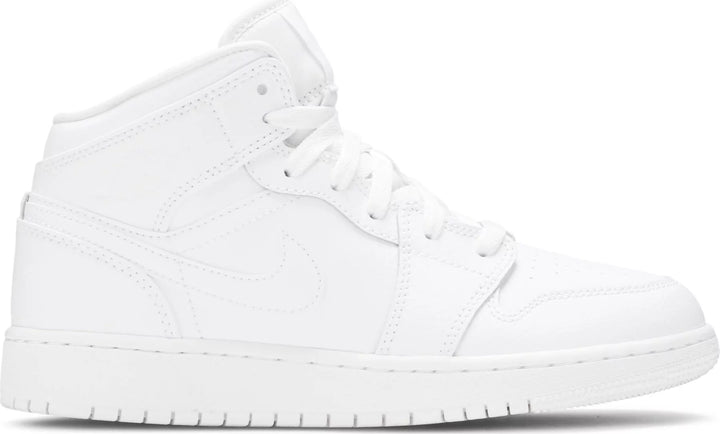 Nike Jordan 1 Mid Triple White GS