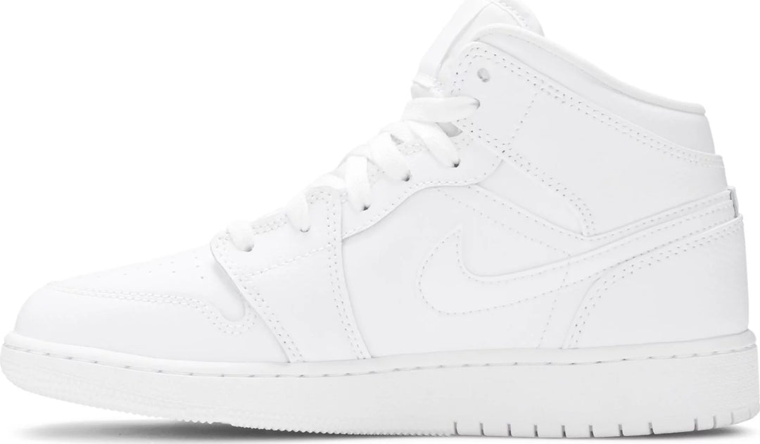 Nike Jordan 1 Mid Triple White GS