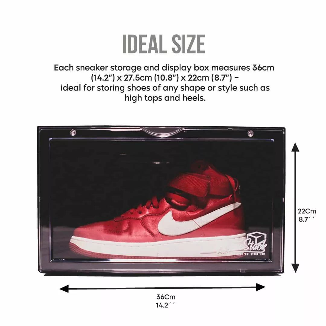 Shoe Stack Display Case x2