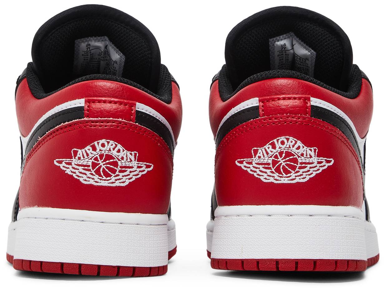 Nike Jordan 1 Low Bred Toe GS