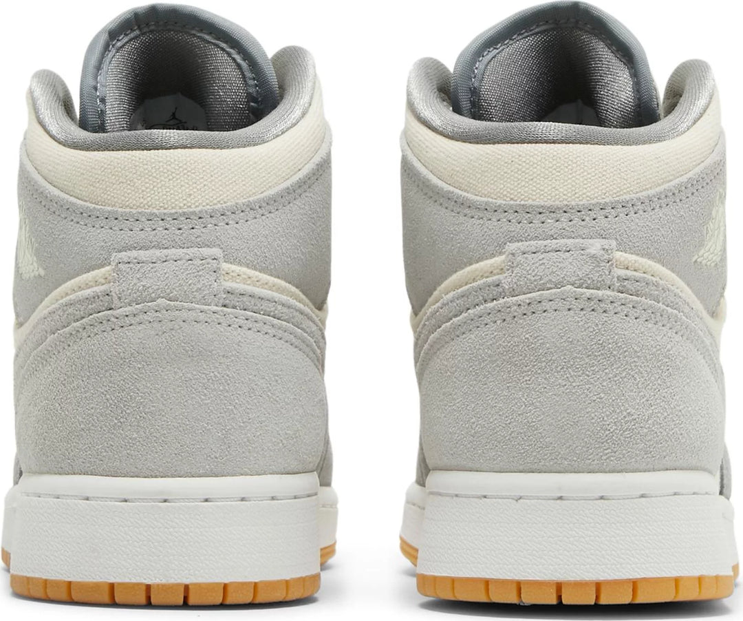 Nike Jordan 1 Mid Coconut Milk Particle Grey GS