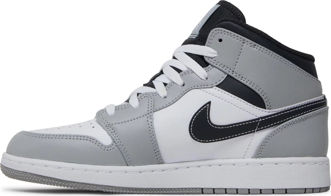 Nike Jordan 1 Mid Light Smoke Grey Anthracite GS