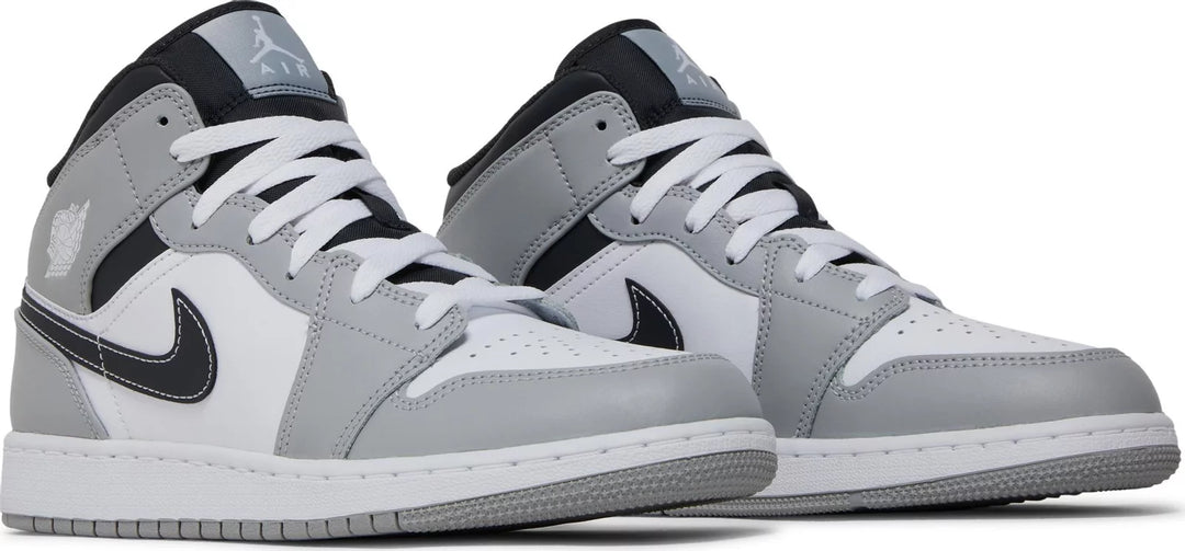 Nike Jordan 1 Mid Light Smoke Grey Anthracite GS