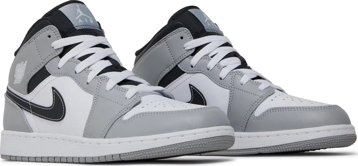 Nike Jordan 1 Mid Light Smoke Grey Anthracite GS