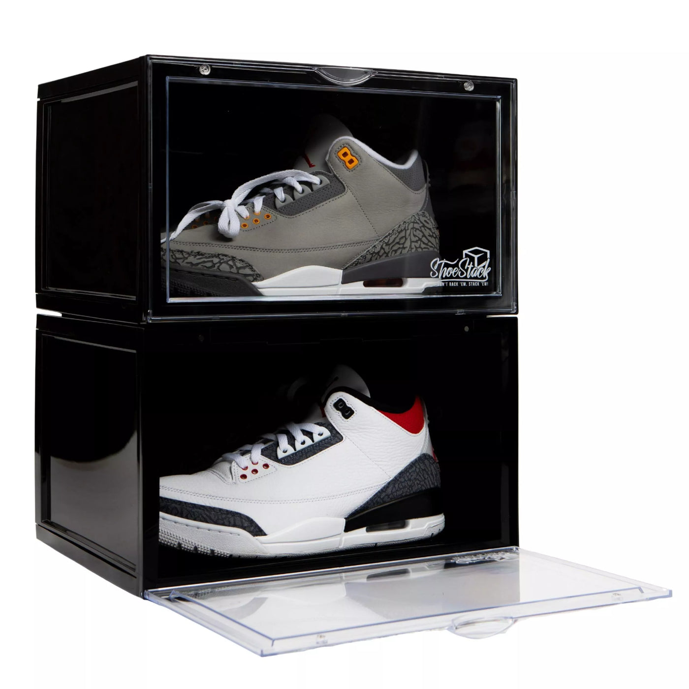 Shoe Stack Display Case x2